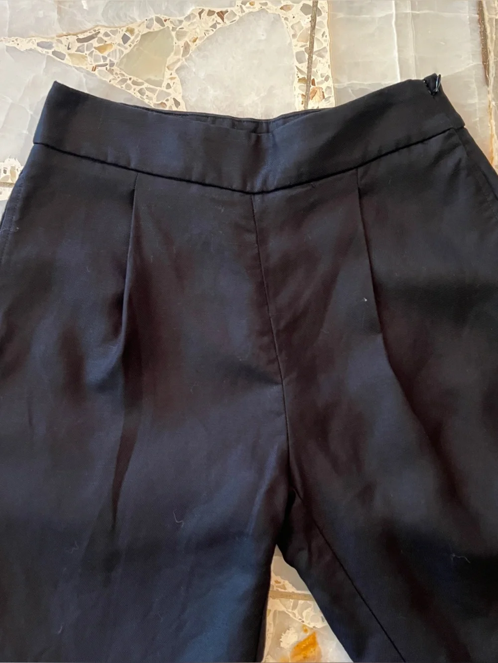 J. Crew Women’s Linen-blend Black Dress Pants - Wide Leg